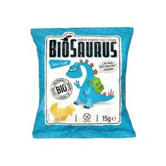 Cнеки кукурузные с морской солью 15 г Bio Saurus
