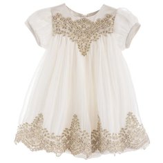 Платье Lesy размер 74, ivory/gold