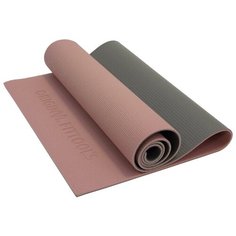 Коврик (ДхШхТ) 180х61х0.6 см Original FitTools FT-YGM-6 розовый/серый однотонный
