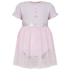 Платье-боди KISSY KISSY размер 74, розовый