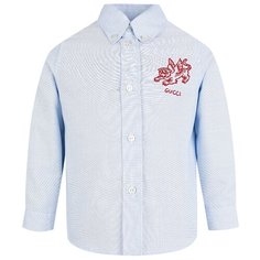 Рубашка GUCCI размер 86-92, голубой