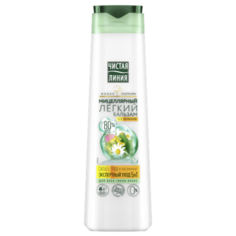 Чистая линия Легкий Мицеллярный бальзам для всех типов волос 5в1 Экспертный уход, 380 мл