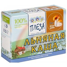 ПЛЕЗА Каша льняная вкус Белые грибы (коробка), 200 г