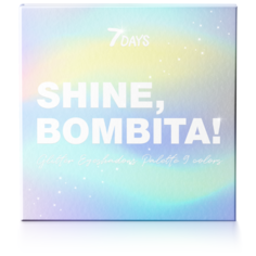 7 DAYS Палетка мерцающих теней Shine, Bombita!