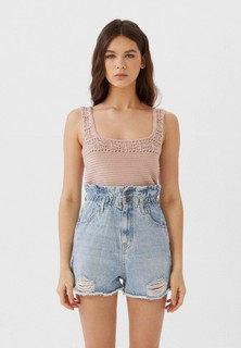Шорты джинсовые Stradivarius