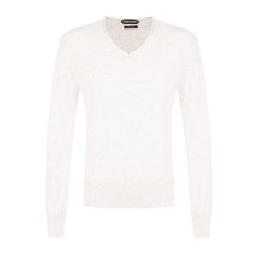 Однотонный хлопковый пуловер Tom Ford