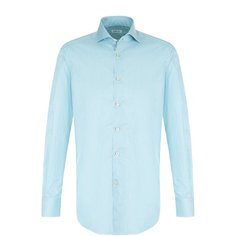 Хлопковая рубашка с воротником кент Kiton