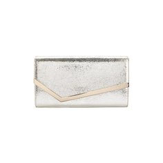 Клатч Emmie из металлизированной кожи Jimmy Choo
