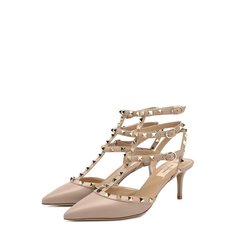 Кожаные туфли Valentino Garavani Rockstud с ремешками Valentino