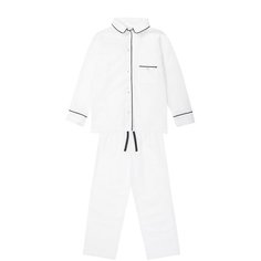 Пижама из хлопка с контрастной отделкой La Perla