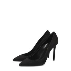 Замшевые туфли Anja на шпильке Saint Laurent