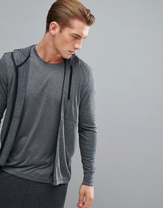 Худи серого цвета на молнии adidas Training Work Out CD8841-Серый