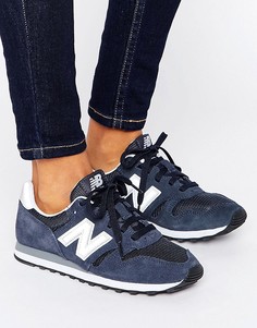 Темно-синие кроссовки New Balance 373-Синий