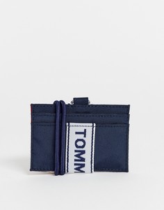 Темно-синяя кредитница с фирменной лентой Tommy Jeans-Темно-синий