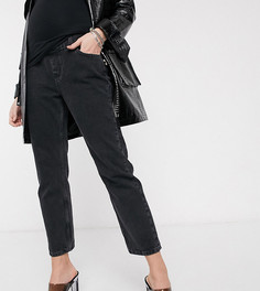Черные джинсы с посадкой над животом Topshop Maternity-Черный