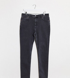 Черные джинсы скинни из органического хлопка с завышенной талией Weekday-Черный