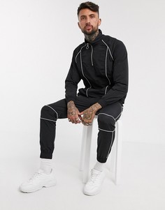 Черные нейлоновые спортивные брюки от комплекта Jack & Jones Core-Черный