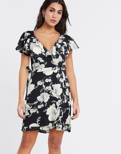 Платье мини с цветочным принтом Free People-Мульти
