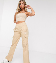 Бежевые широкие брюки-карго Puma эксклюзивно для ASOS-Серый