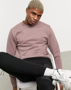 Розово-лиловый свитшот из органического хлопка ASOS DESIGN-Фиолетовый