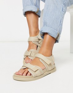 Бежевые спортивные сандалии Monki-Бежевый