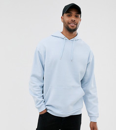 Oversize-худи голубого цвета ASOS DESIGN Tall-Синий