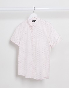 Розовая оксфордская рубашка Burton Menswear-Розовый