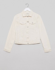 Белая джинсовая куртка Pimkie-Белый