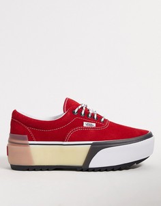 Кроссовки красного/белого цвета Vans UA Era-Красный