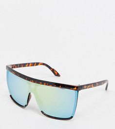 Солнцезащитные очки-маска в черепаховой оправе South Beach-Коричневый