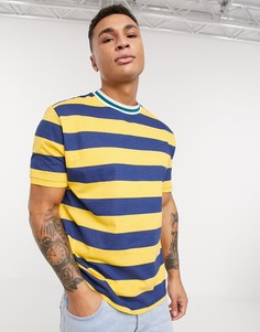 Свободная футболка из органического хлопка в полоску ASOS DESIGN-Мульти