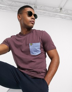Футболка с контрастным карманом Lyle & Scott-Красный