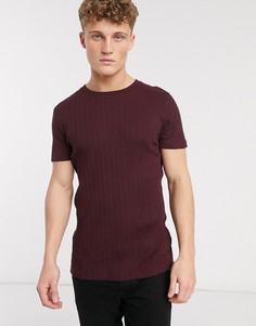 Футболка в рубчик Brave Soul-Красный