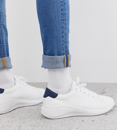 Белые кроссовки для широкой стопы и на массивной подошве ASOS DESIGN-Белый