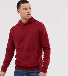 Худи красного меланжевого цвета Burton Menswear Big & Tall-Красный