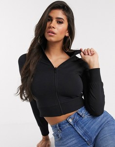 Черный спортивный кроп-топ ASOS DESIGN