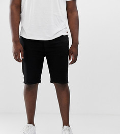 Черные джинсовые шорты скинни River Island Big & Tall-Черный