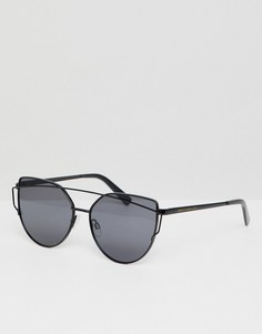 Солнцезащитные очки "кошачий глаз" с плоским верхом South Beach-Черный