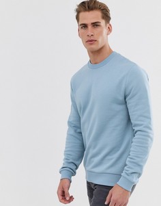 Синий свитшот ASOS DESIGN