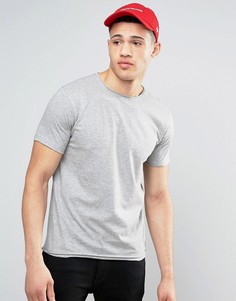 Базовая футболка с необработанными краями Brave Soul-Серый