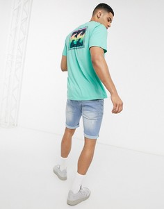 Футболка с принтом на спине Billabong-Синий
