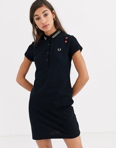 Платье из ткани пике Fred Perry x Amy Winehouse Foundation-Черный