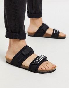 Черные сандалии из неопрена с логотипом Original Penguin-Черный