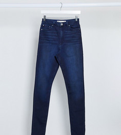 Синие джинсы скинни с завышенной талией ASOS DESIGN Tall Ridley-Синий
