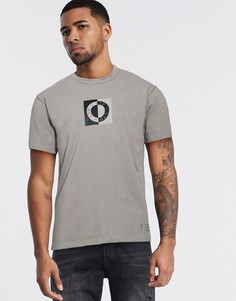 Серая футболка с принтом Topman LTD-Серый