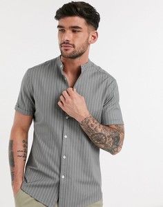 Шалфейно-зеленая оксфордская рубашка с воротником на пуговицах ASOS DESIGN-Зеленый