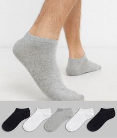 5 пар низких носков ASOS DESIGN - Набор со скидкой-Мульти
