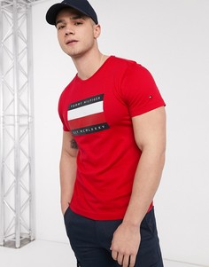 Красная футболка с логотипом Tommy Hilfiger-Красный