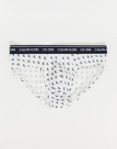 Трусы с логотипом Calvin Klein CK One-Белый