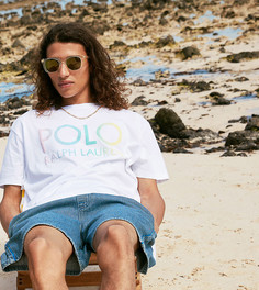 Белая футболка с логотипом Polo Ralph Lauren x ASOS-Белый